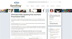 Desktop Screenshot of nosweatspeaking.com
